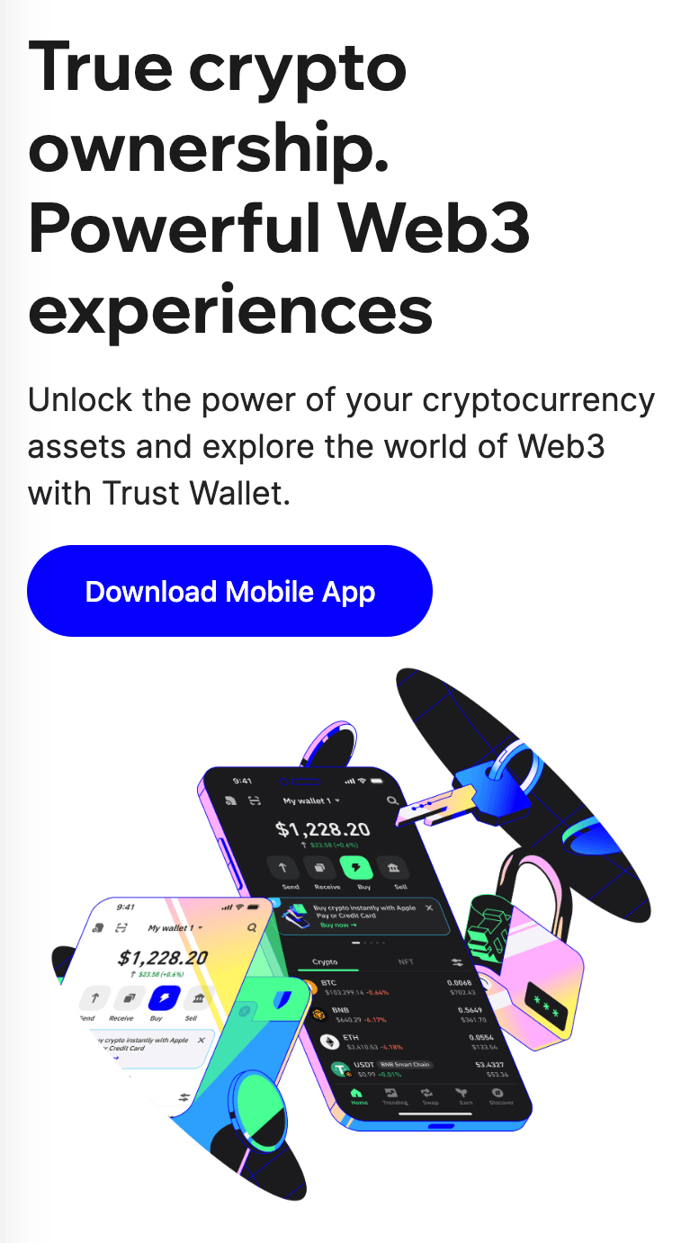 Trust Wallet is another best wallet for crypto