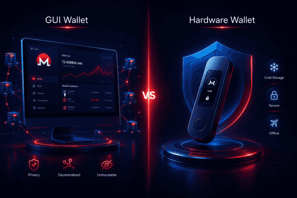 Monero GUI Wallet vs Hardware Wallet